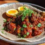 injera with doro wat recipe - featured image