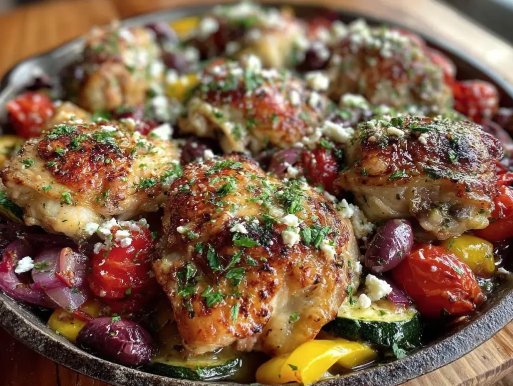 Mediterranean chicken skillet - featured image