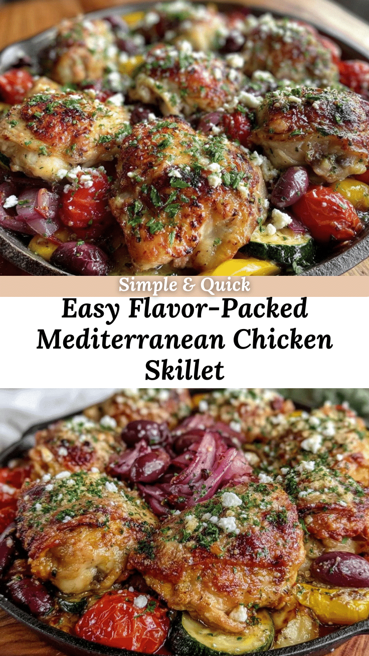 Mediterranean chicken skillet recipe