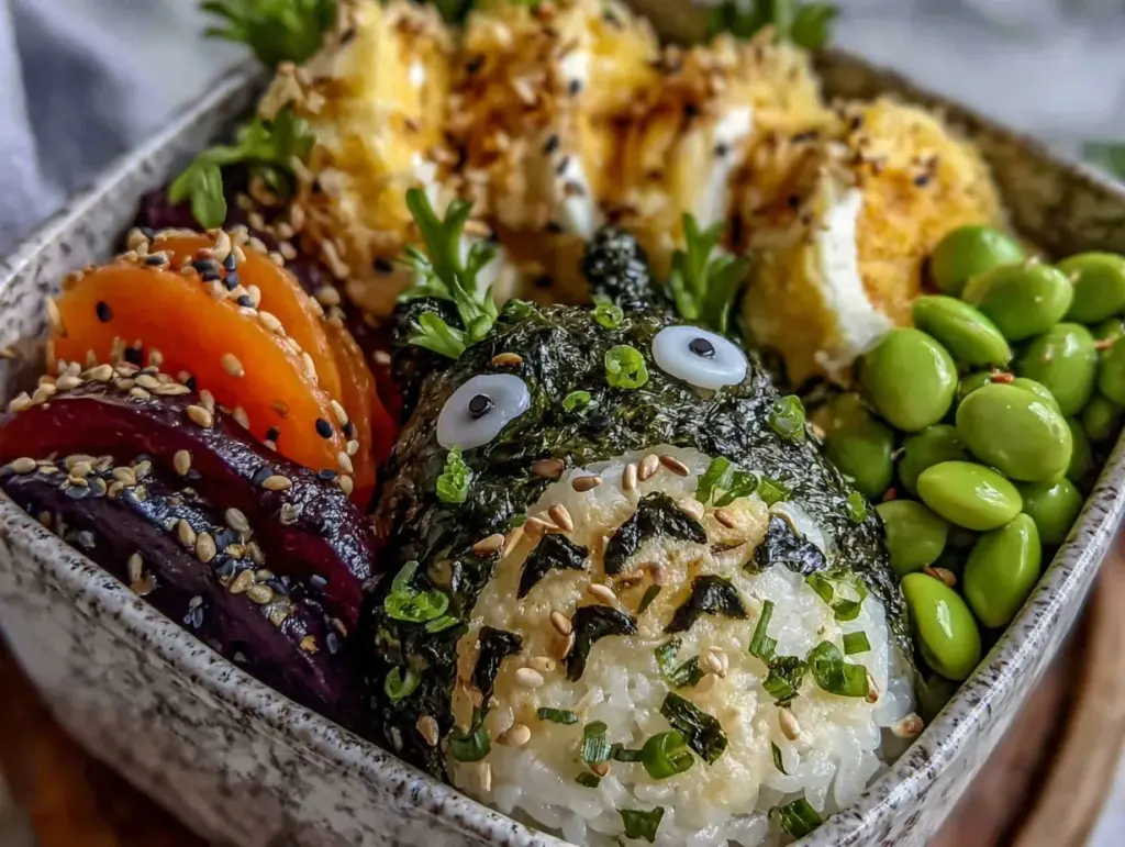 My Neighbor Totoro bento box recipe - featured image