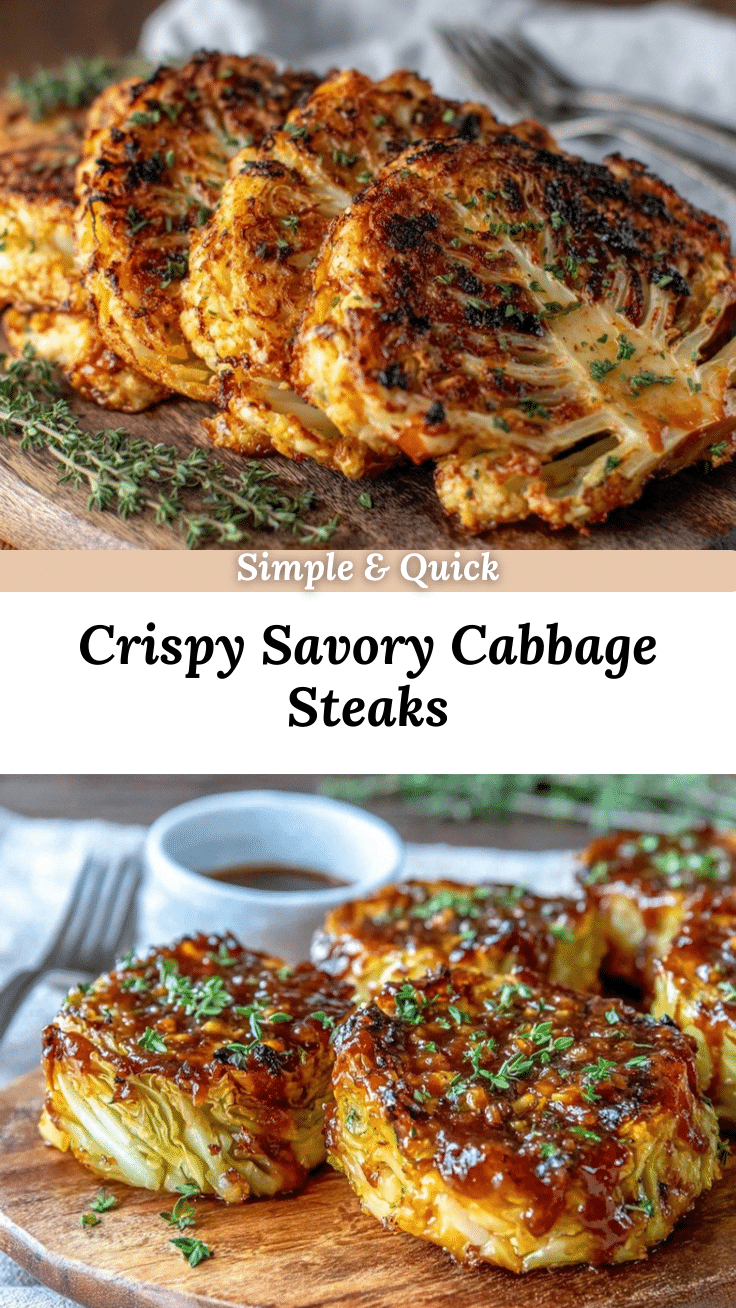 savory cabbage steaks recipe