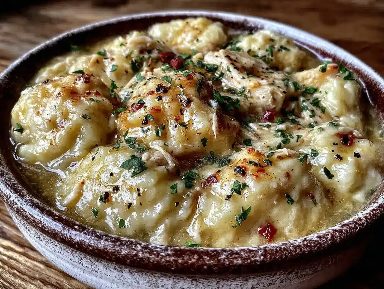 slow cooker chicken and dumplings preparation steps