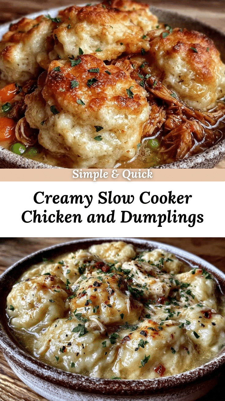 slow cooker chicken and dumplings recipe