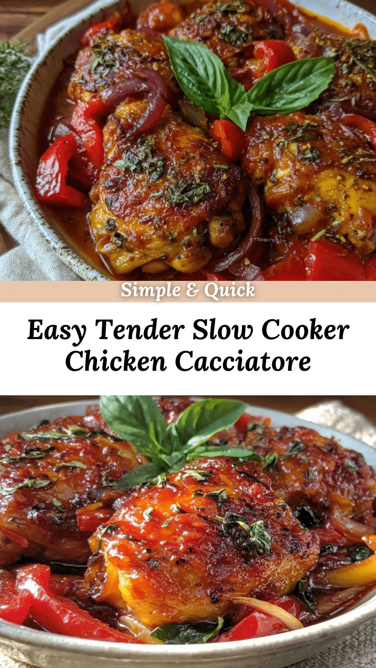 slow cooker chicken cacciatore recipe