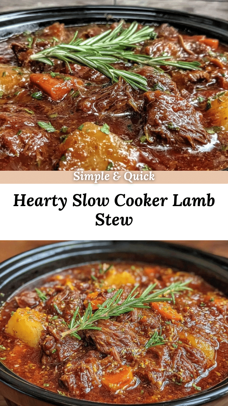 slow cooker lamb stew recipe