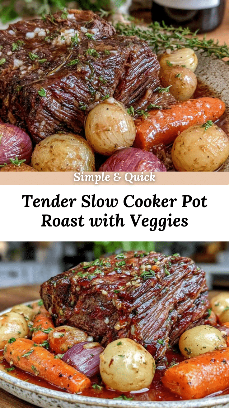 slow cooker pot roast with vegetables recipe