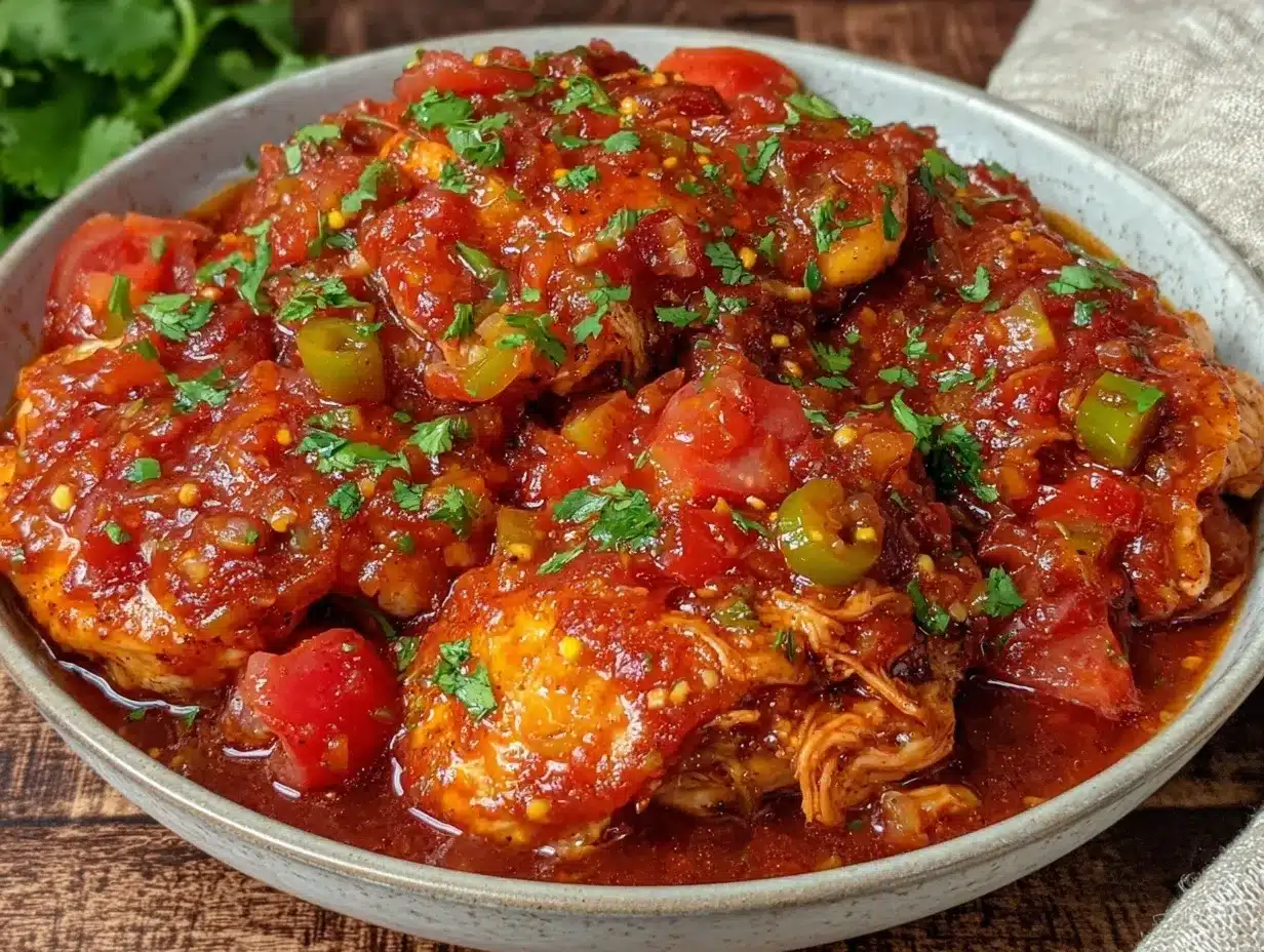 slow cooker salsa chicken preparation steps