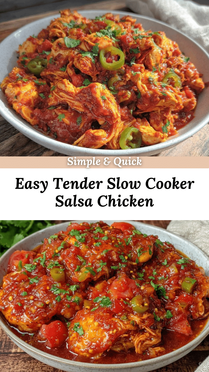 slow cooker salsa chicken recipe
