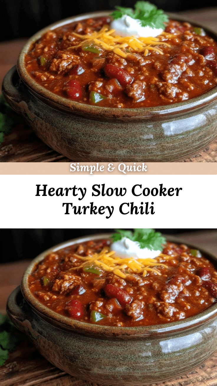 slow cooker turkey chili recipe