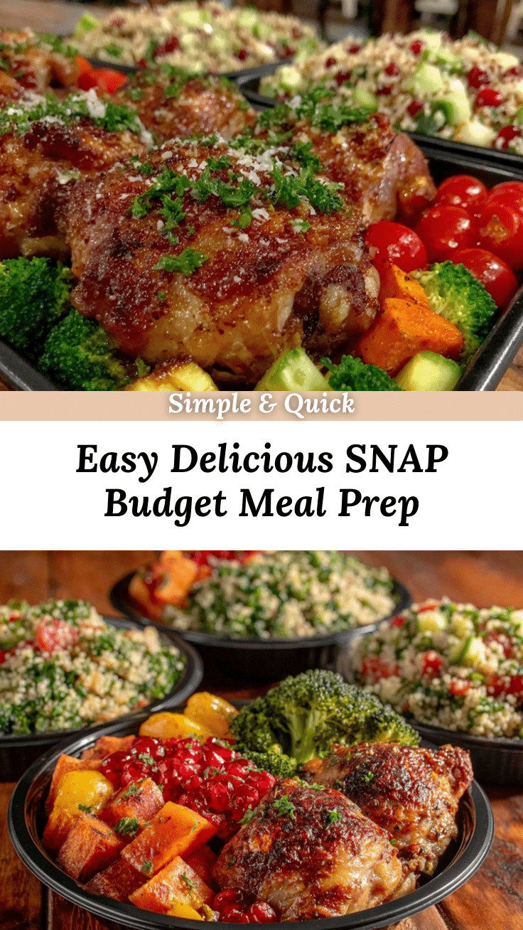 SNAP budget weekly meal prep recipe