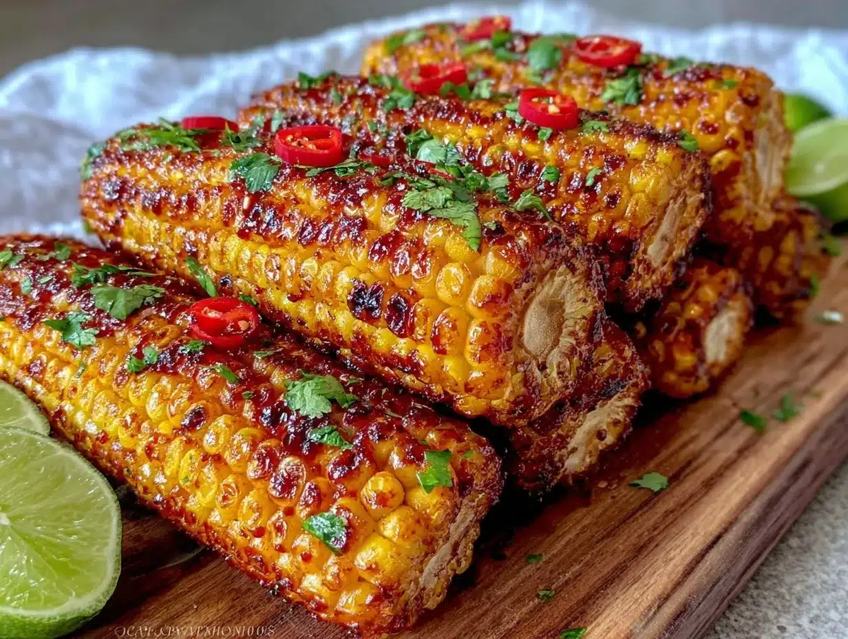 air fryer corn ribs preparation steps