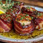 bacon-wrapped scallops - featured image
