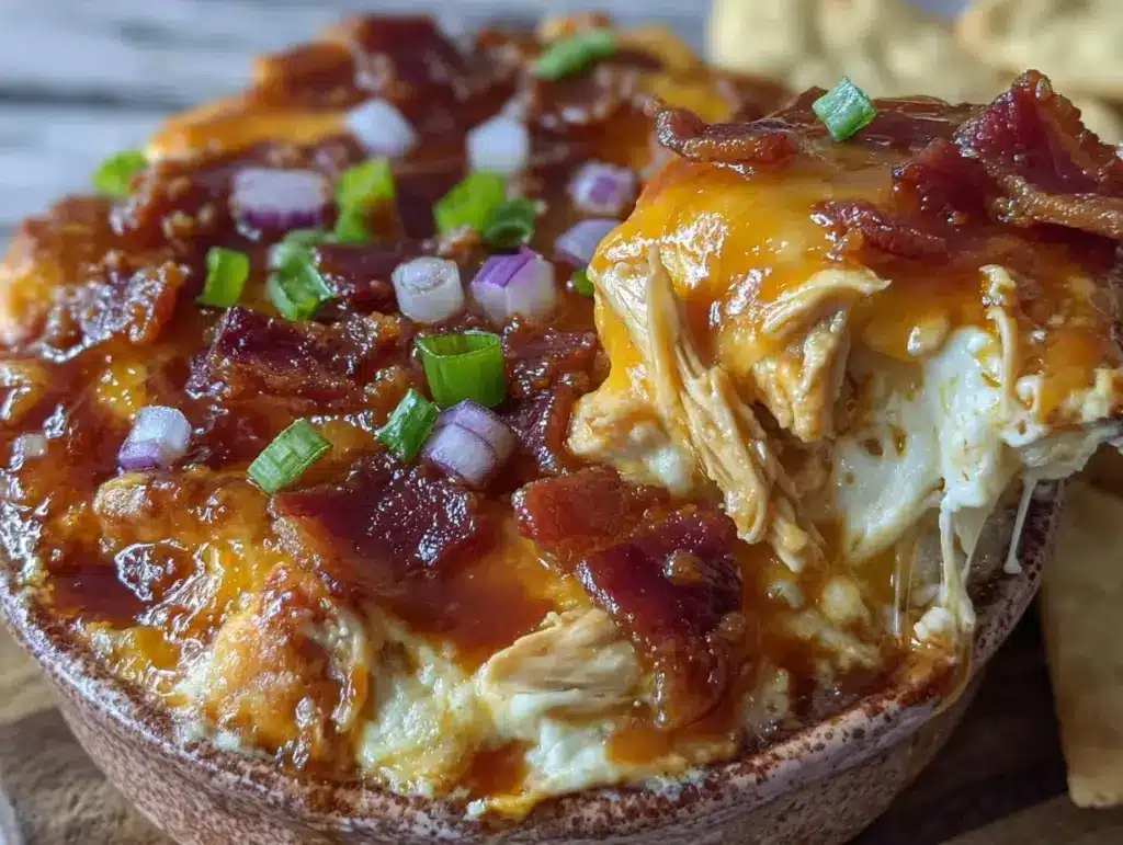 BBQ Chicken Pizza Dip - featured image