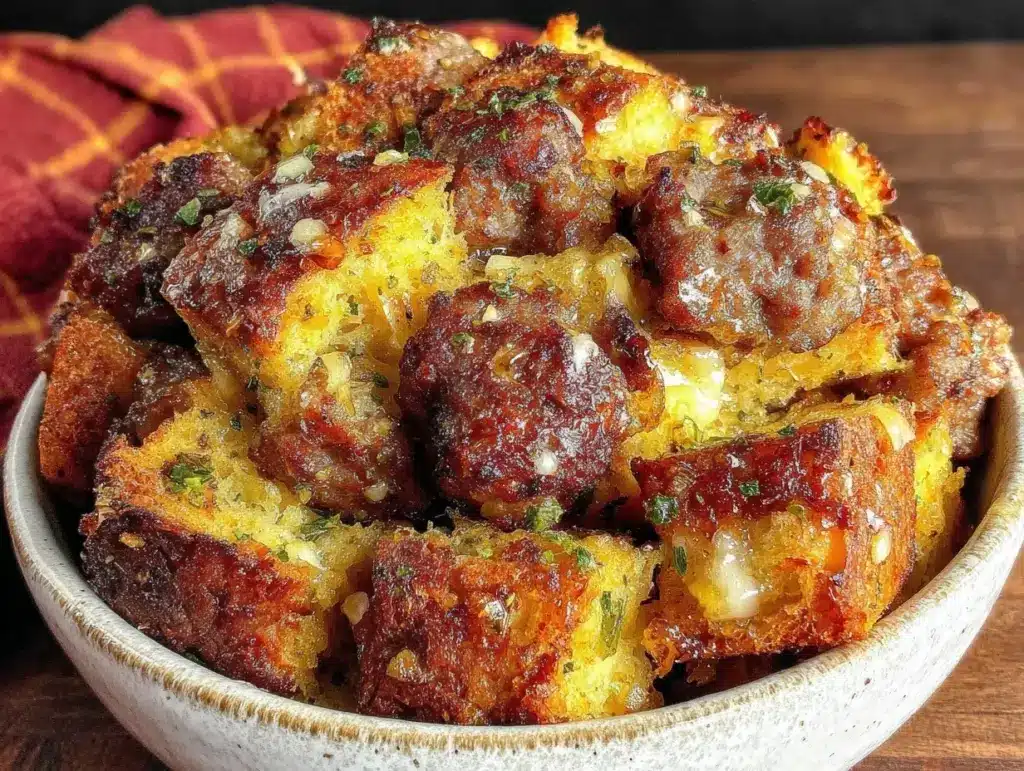 best crispy sausage stuffing - featured image