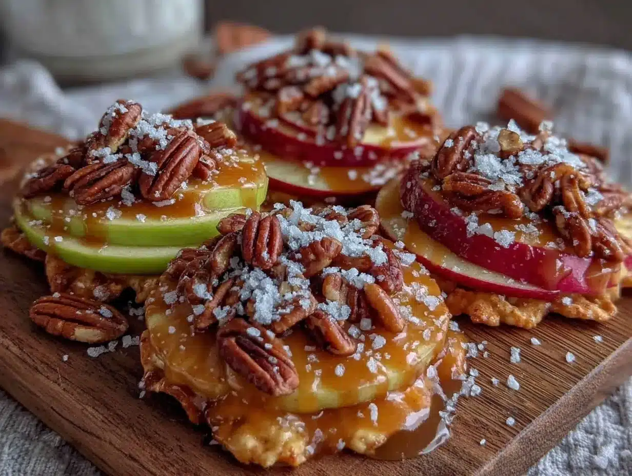 caramel apple nachos preparation steps
