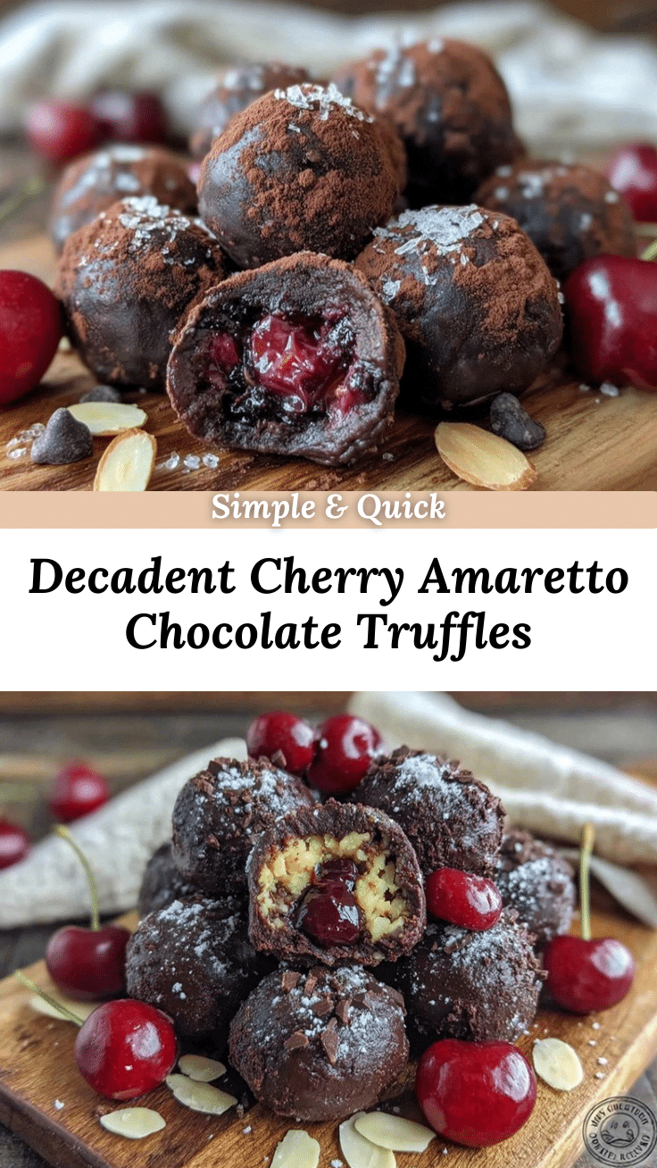 cherry amaretto chocolate truffles recipe