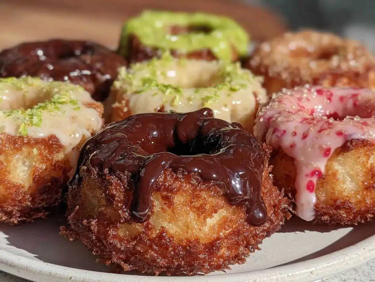 chewy mochi donuts preparation steps