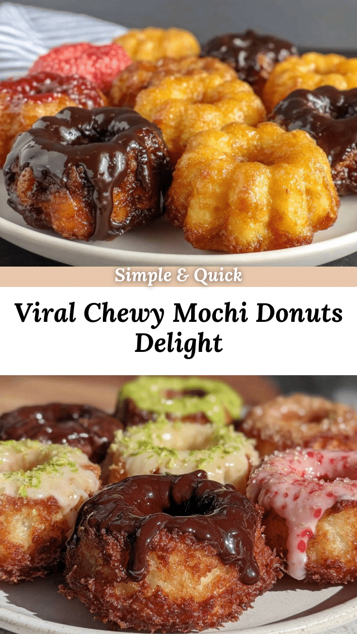 chewy mochi donuts recipe