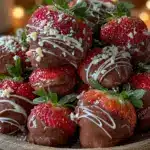 chocolate strawberry tower - featured image