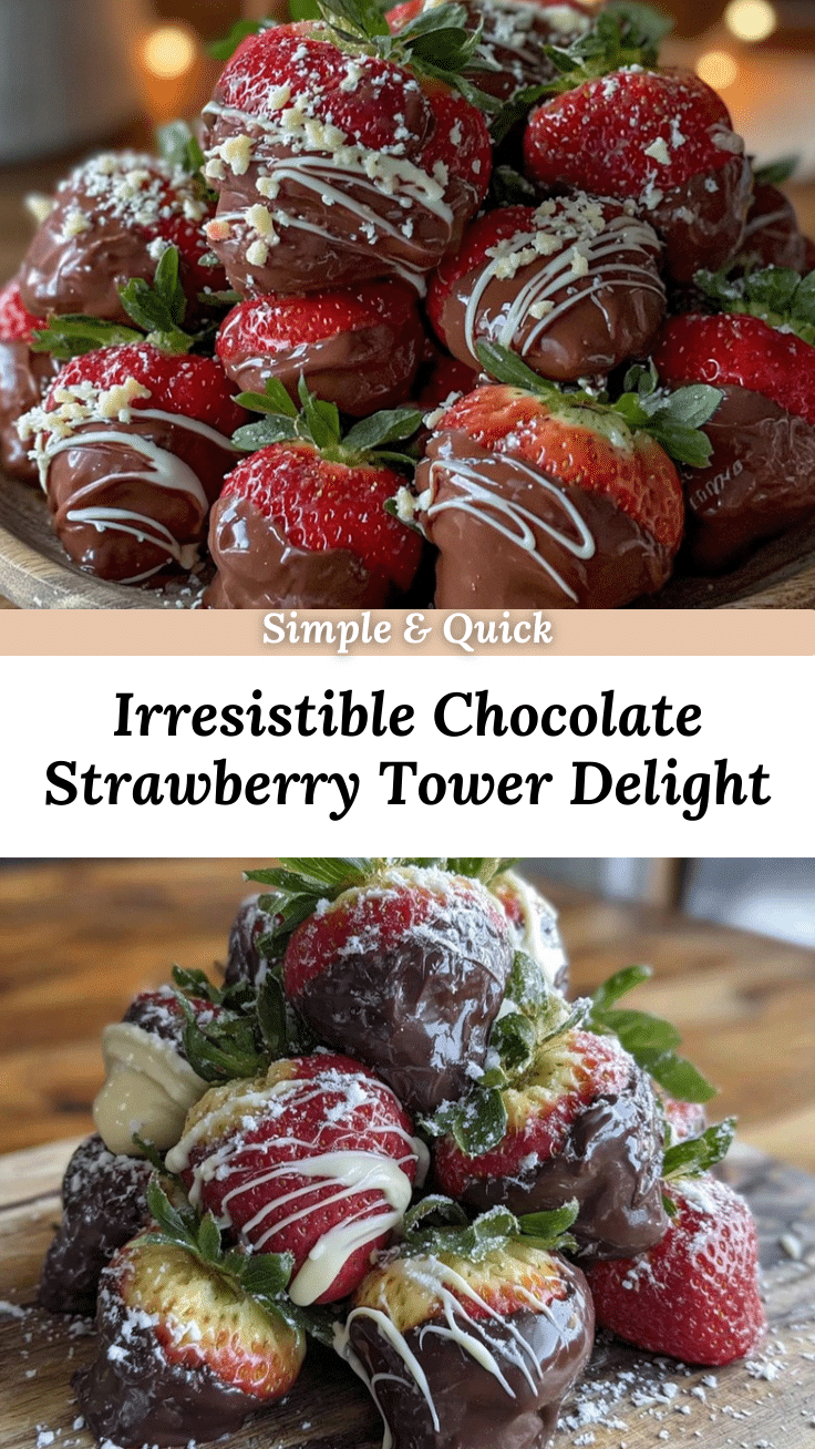 chocolate strawberry tower recipe