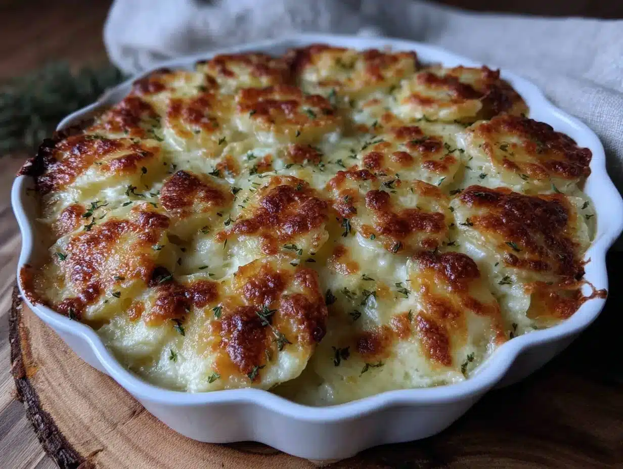 creamy au gratin potatoes preparation steps