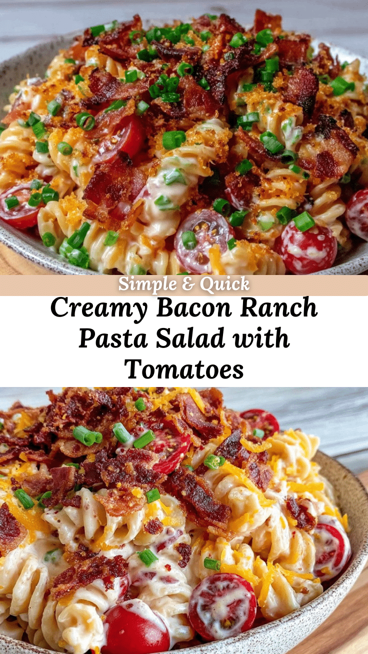 creamy bacon ranch pasta salad recipe