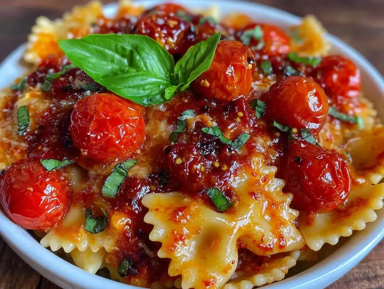 creamy baked feta pasta preparation steps