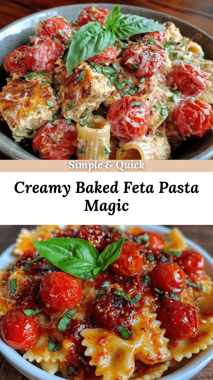 creamy baked feta pasta recipe