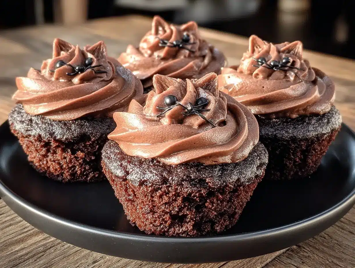 creamy black cat cupcakes preparation steps