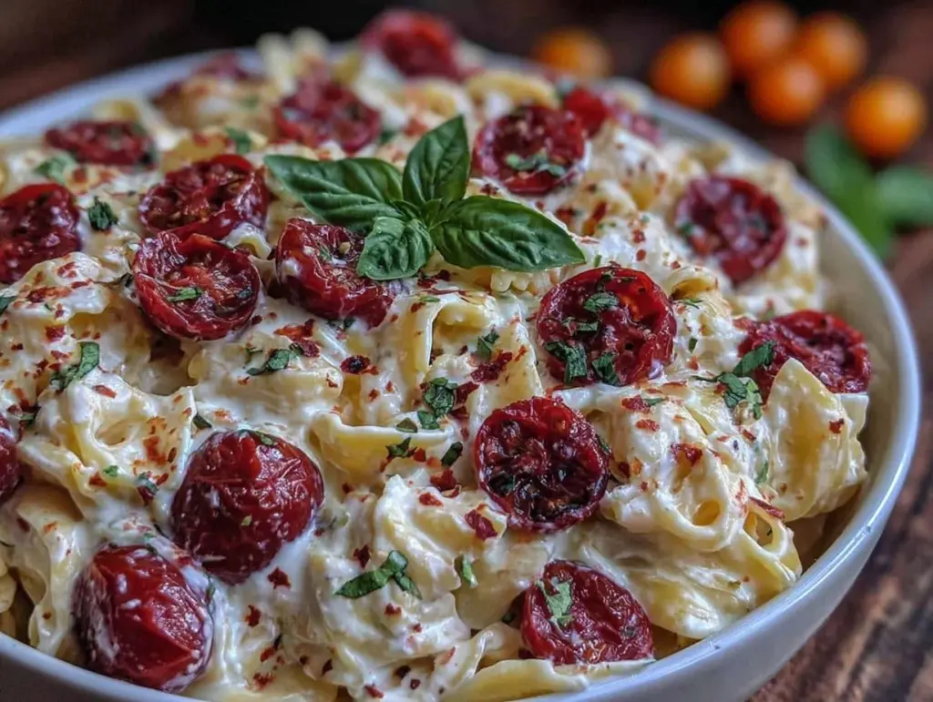 creamy boursin cheese pasta - featured image