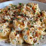 creamy boursin cheese pasta - featured image