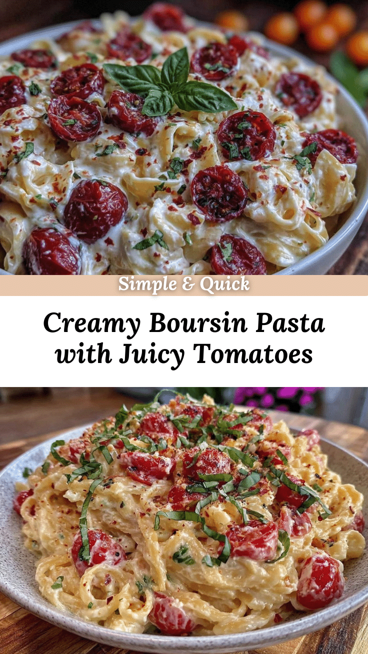 creamy boursin cheese pasta recipe