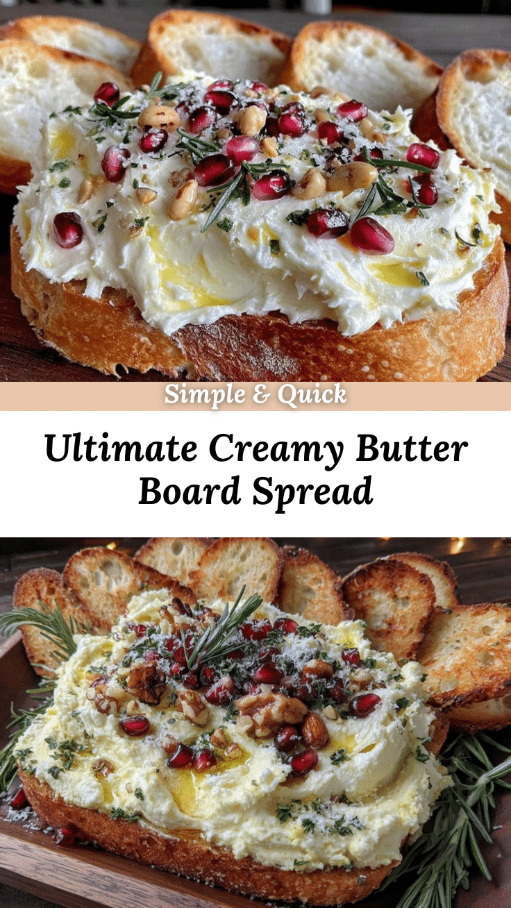 creamy butter board spread recipe