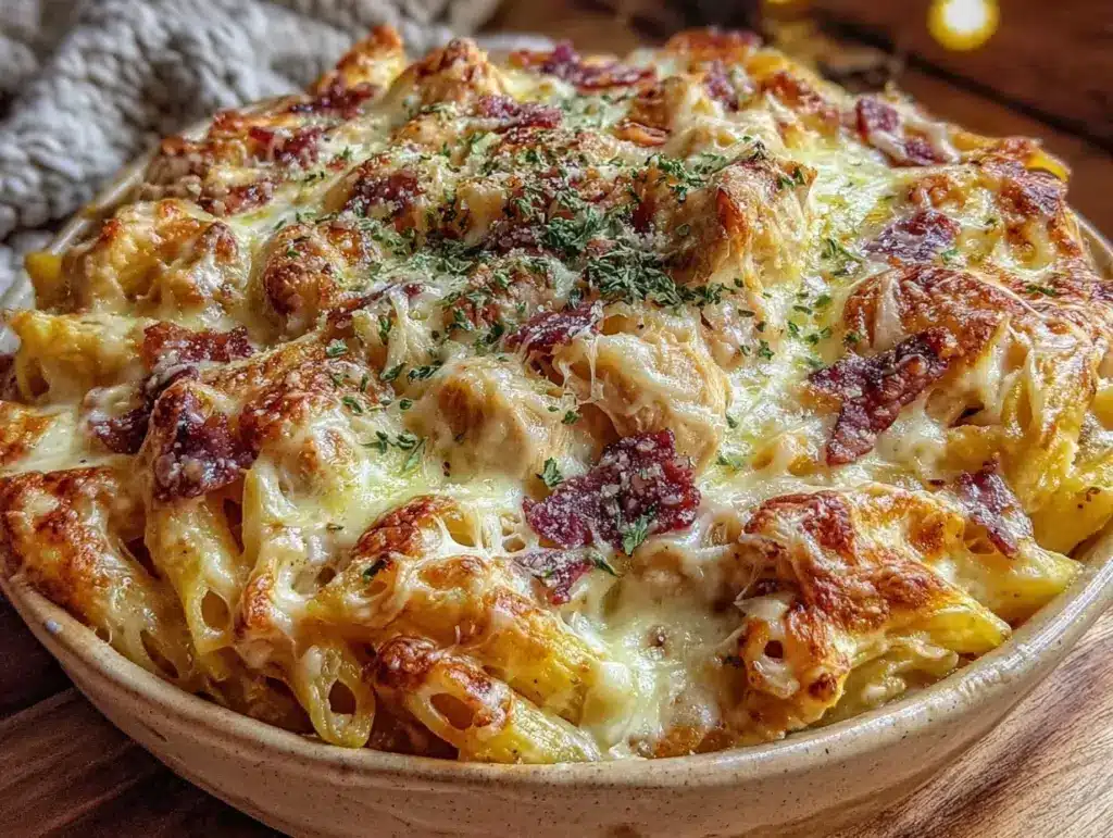 Creamy Chicken Bacon Ranch Casserole - featured image