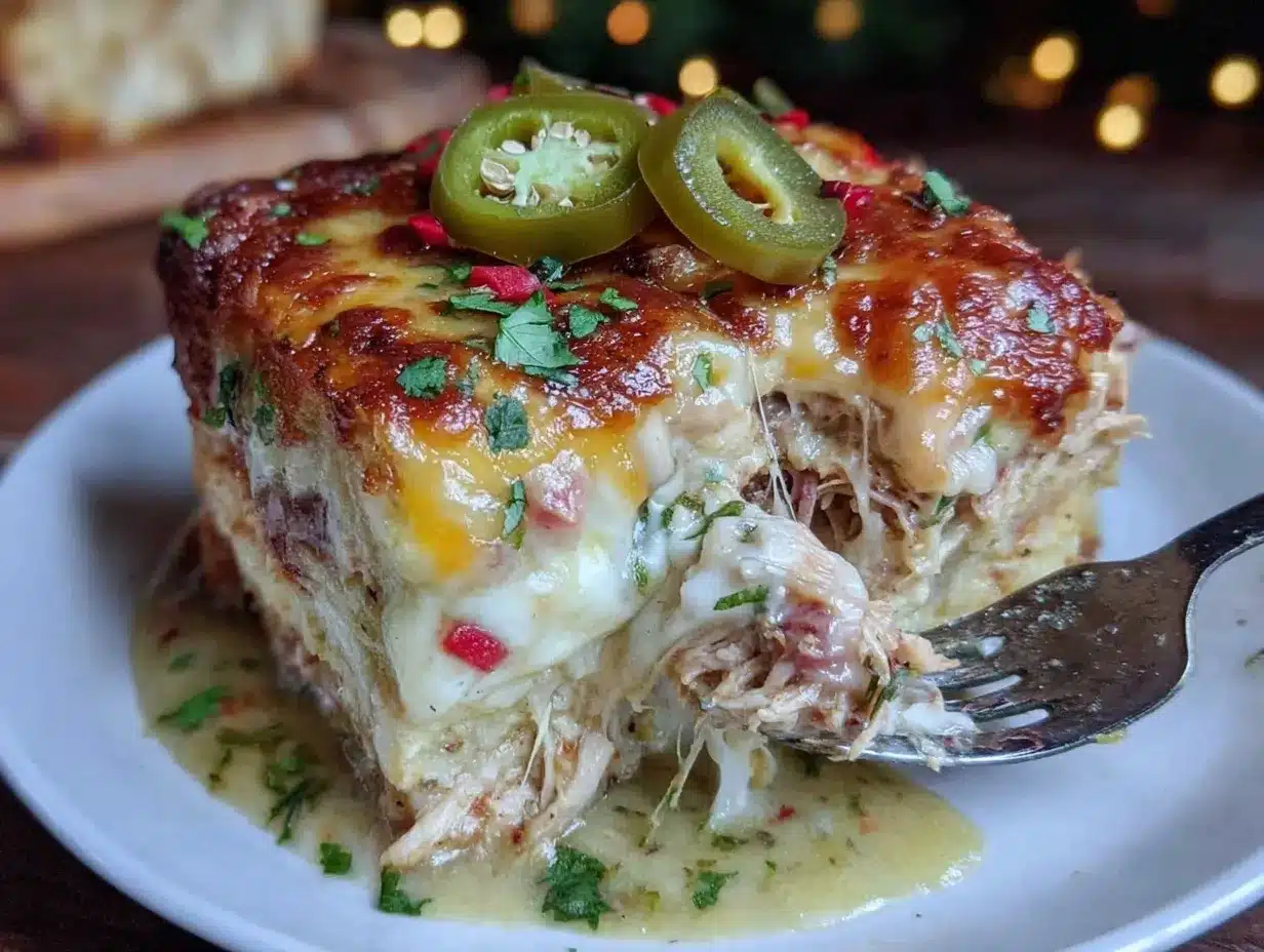 creamy chicken enchilada casserole preparation steps