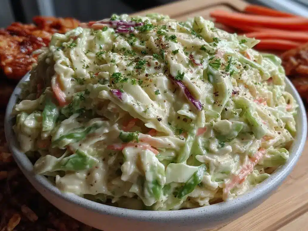 creamy coleslaw with tangy buttermilk dressing - featured image