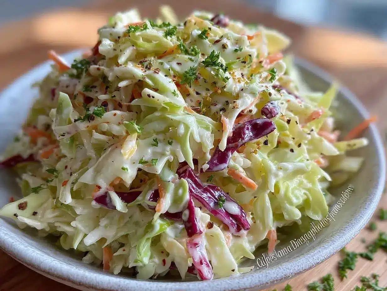 creamy coleslaw with tangy buttermilk dressing preparation steps