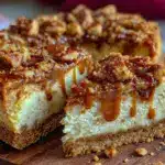 creamy cookie butter cheesecake bars - featured image