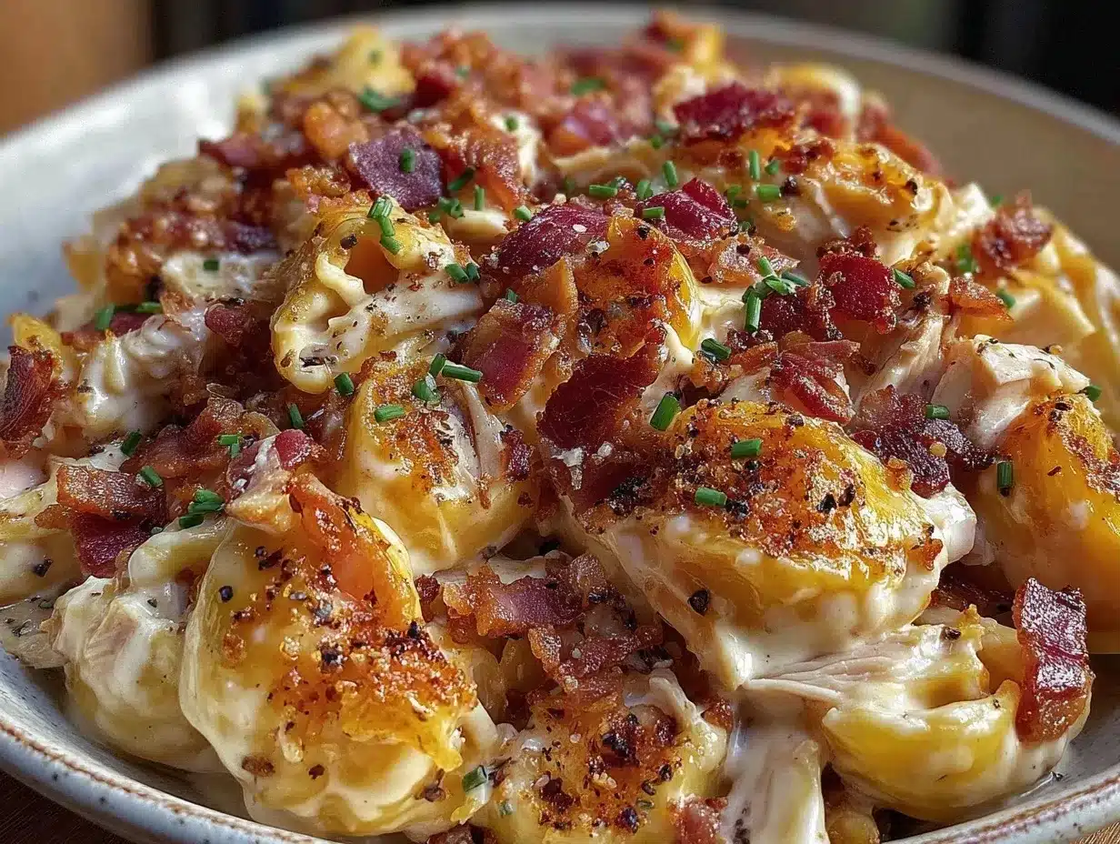 creamy crack chicken pasta preparation steps