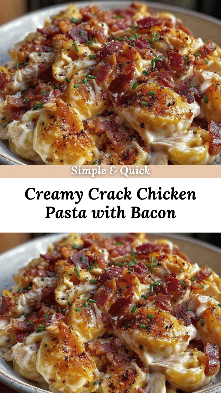 creamy crack chicken pasta recipe