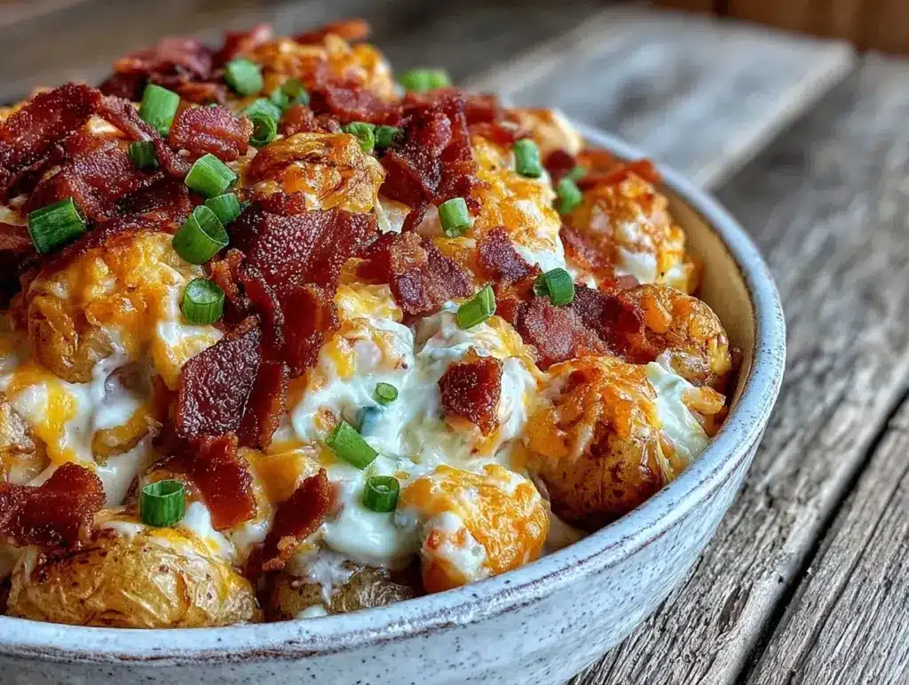 creamy crockpot crack potatoes - featured image