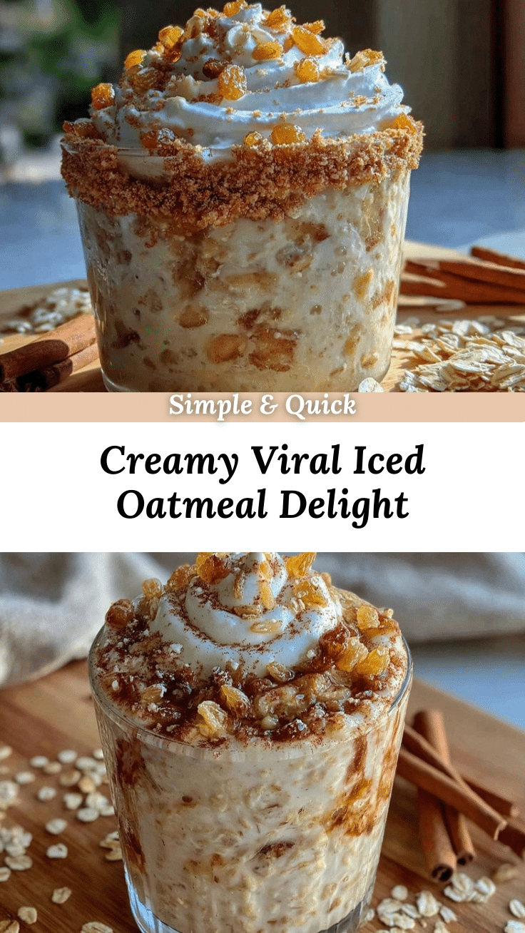 creamy iced oatmeal delight recipe