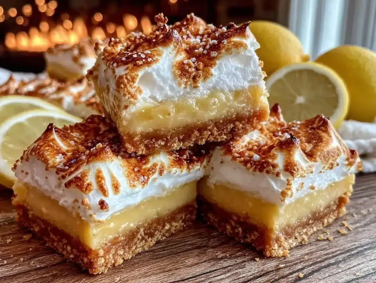 Creamy Lemon Meringue Pie Bars preparation steps