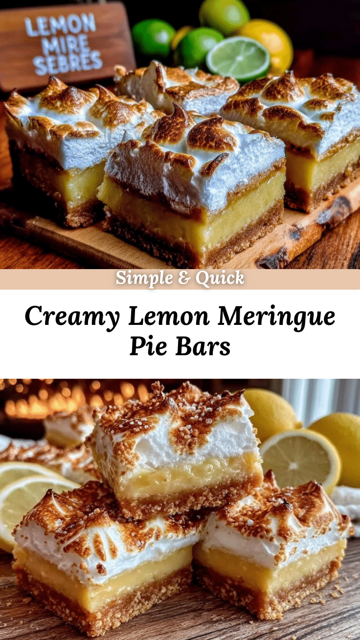 Creamy Lemon Meringue Pie Bars recipe