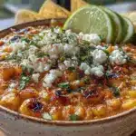 creamy mexican street corn dip - featured image