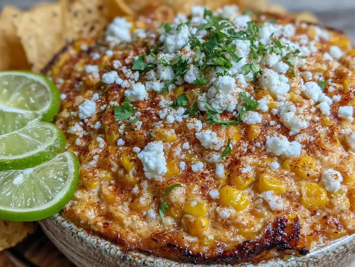 creamy mexican street corn dip preparation steps