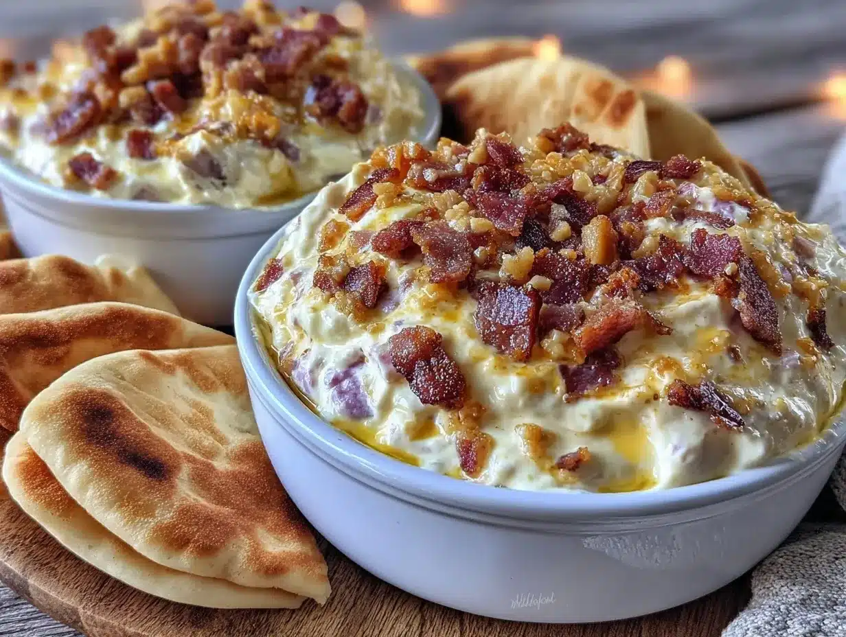 creamy million dollar dip with bacon preparation steps