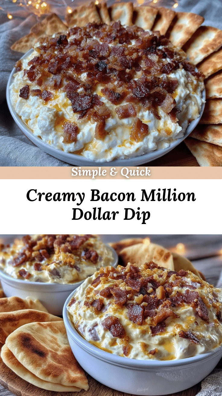 creamy million dollar dip with bacon recipe