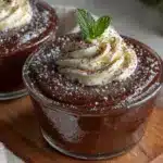 creamy mint baileys chocolate pots de crème - featured image