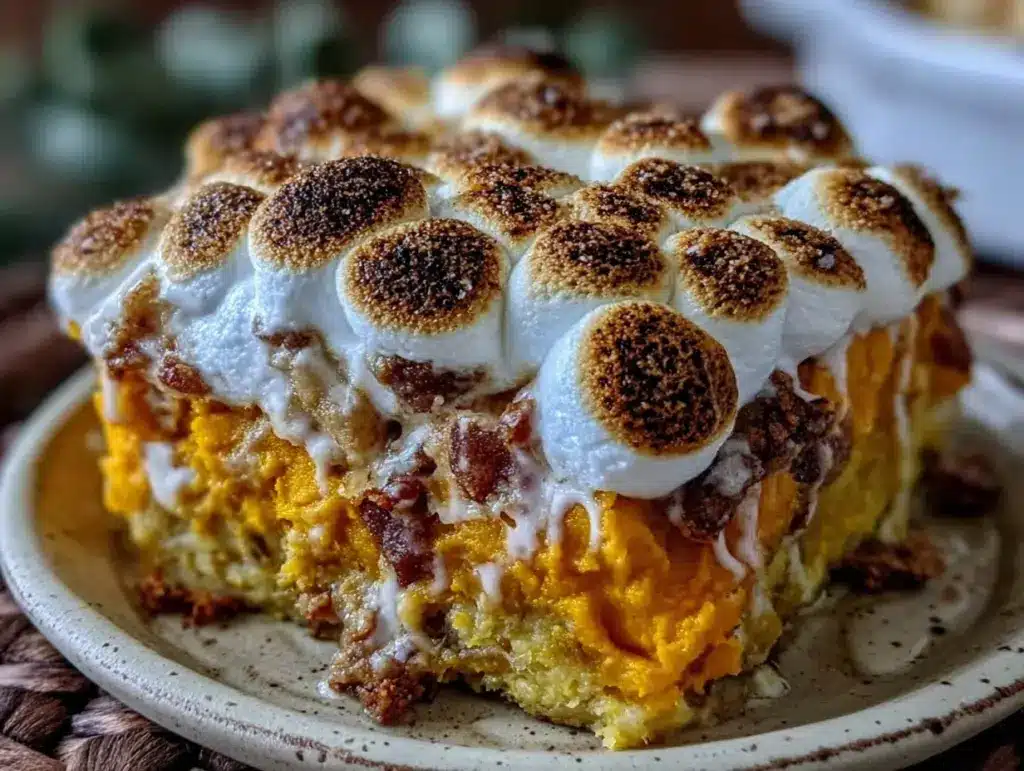 creamy sweet potato casserole - featured image